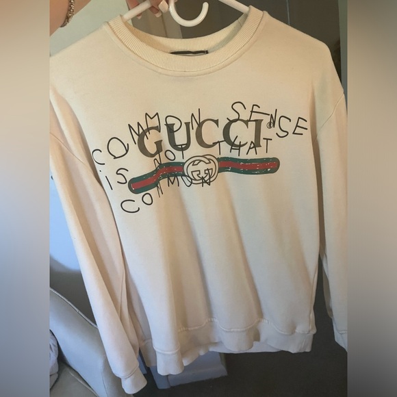 Gucci Tops - Gucci Common Sense is not that Common Sweatshirt